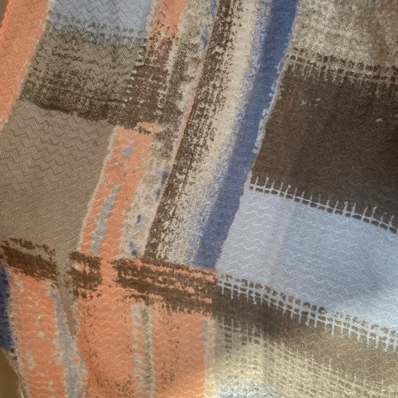 Multi-colour block Sheer Scarf - Picture 6 of 8